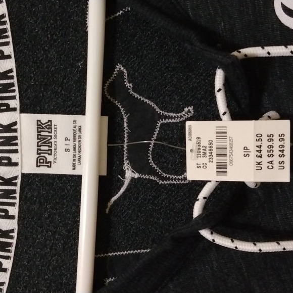 New Pink Victoria's Secret S/P Blue Sweatshirt tags *Send us your Offer Now* - Picture 2 of 5